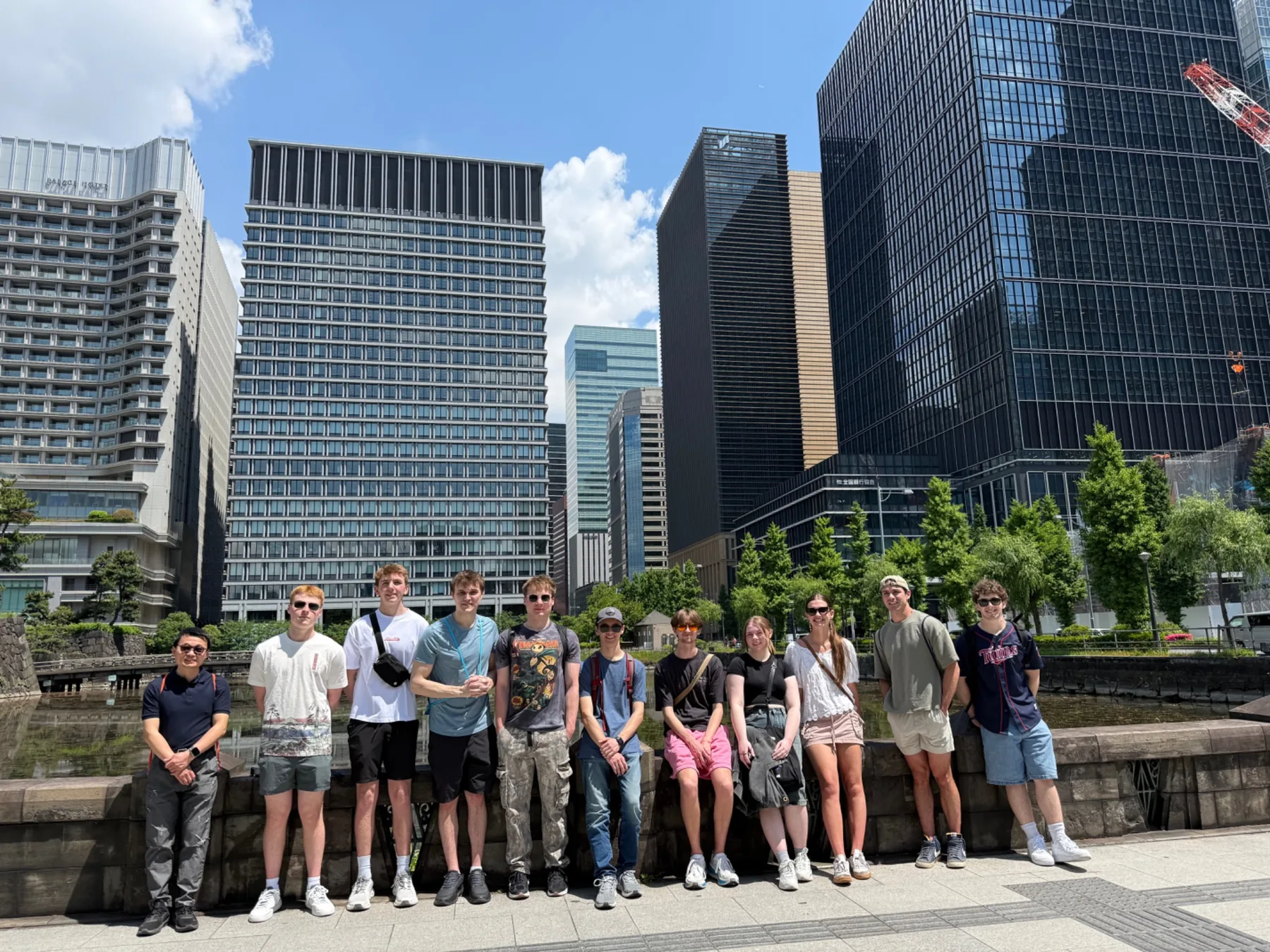 2026 Bridging Borders cohort in central Tokyo